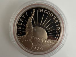 USA Freiheitsstatue Halber Dollar 1986-S Proof