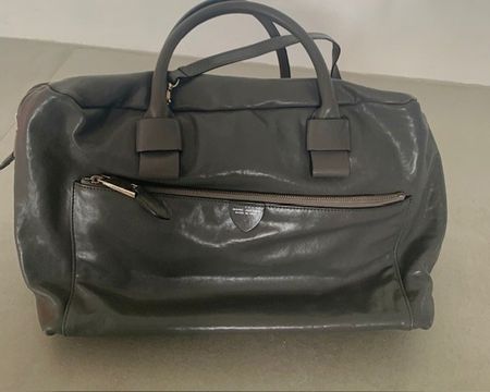 Sac en cuir souple gris de Marc Jacobs
