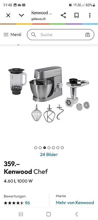 Küchengeräte: KENWOOD CHEF 4.5l 1000w – Gebraucht aus Safnern von celilu