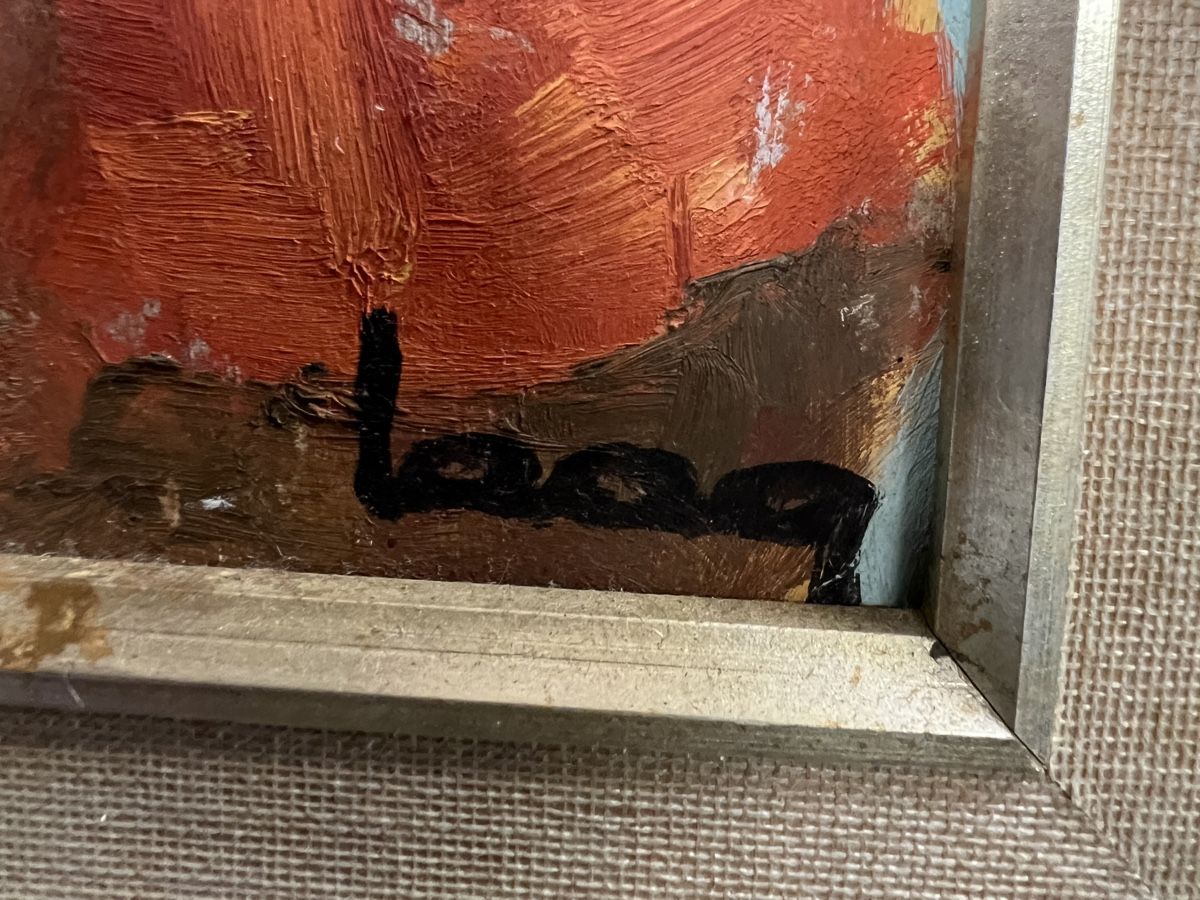 Gemälde: PORTRAIT HUILE SUR PANNEAU SIGNÉE – Gebraucht aus Genève von Qanil77 3