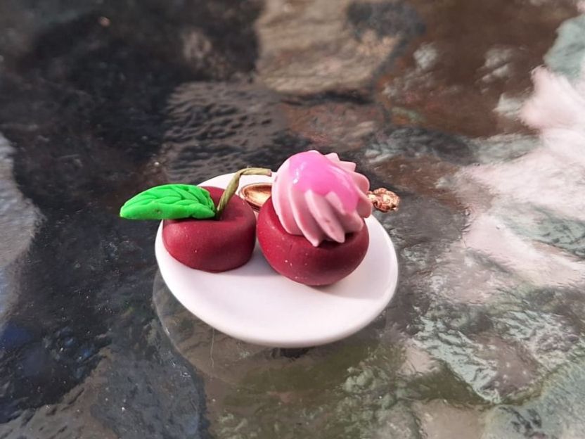 Case e mobili per bambole: Handmade Kirschensorbet – Nuovo (secondo la descrizione) da Zürich venduto da HandmadeTinyFood