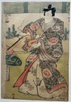 Originaler Japan Farbholzschnitt, 1814, Utagawa Toyokuni I