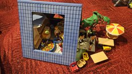 Playmobil Ferienhaus 3230, Babyzimmer 4286, Bällebad 5572