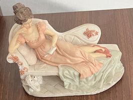 Antike und schöne GLASUR-KERAMIK-FIGUR / 1960-1970 / Top