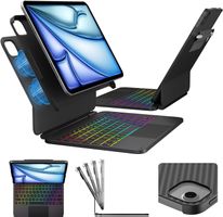 iPad Tastatur Hülle RGB Trackpad Magnetisch  iPad Air pro 11