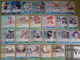 One Piece Deckbau OP17 Luffy/Buggy Impel Down Core Karten