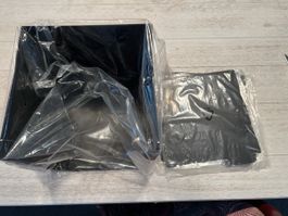 Serviettenhalter aus Stahl, Schwarz beschichtet