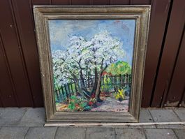 Ölgemälde "Blühender Baum" signiert A. Galli