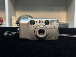 Minolta Riva Zoom 115 Kamera silber guter Zustand