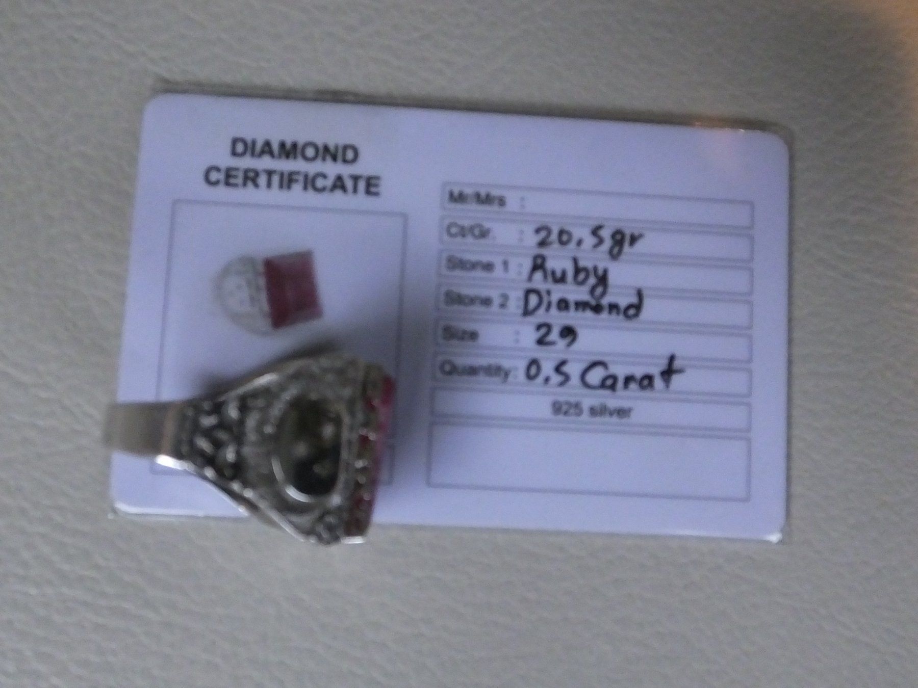 Anelli: Herrenring mit Echtem RUBIN Stein – Nuovo e nell'imballaggio originale da Unterentfelden venduto da l654321a 2