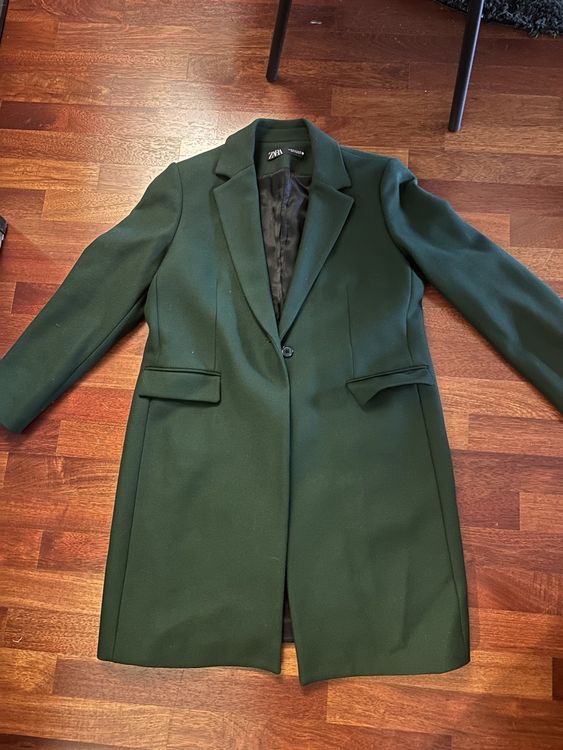 grüner mantel damen zara