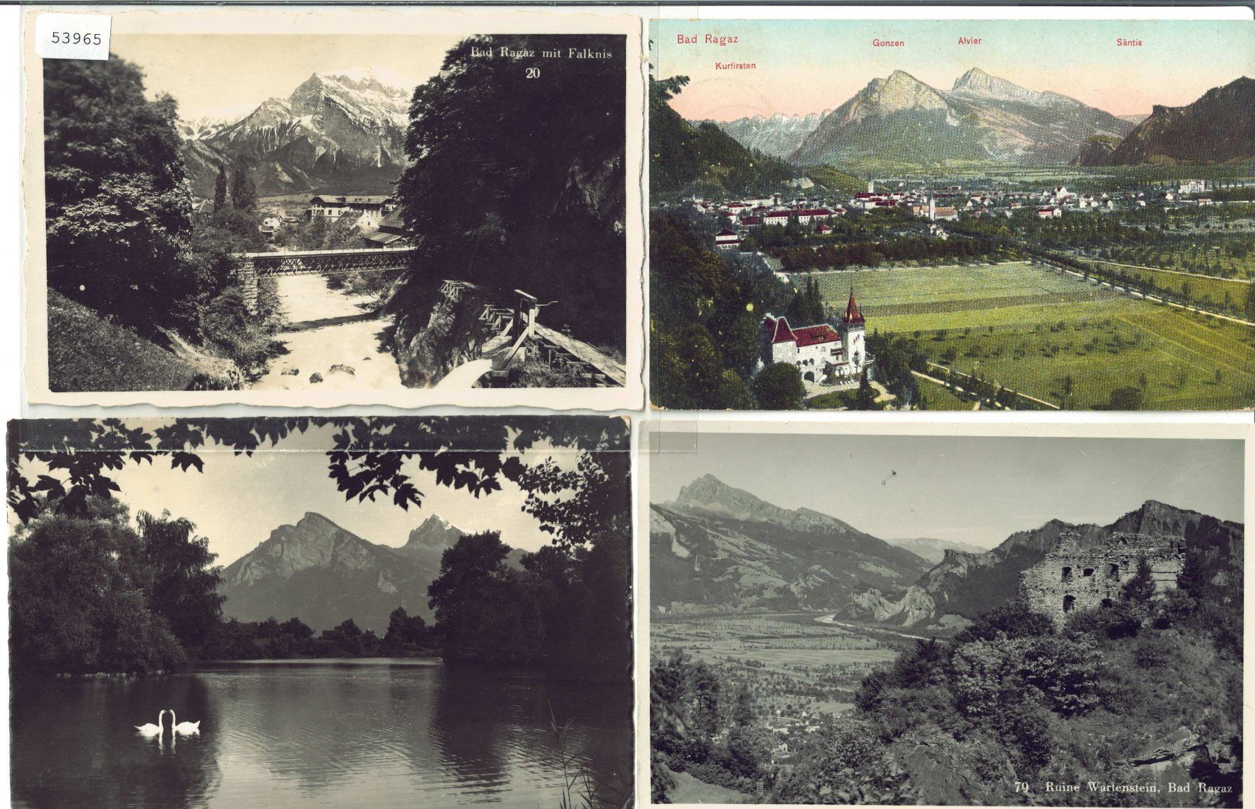 Cartes postales: 4 AK - Bad Ragaz – D'occasion à Ettingen par Kartenplanet