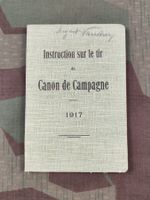  Instruction sur le tir du Canon de Campagne 1917