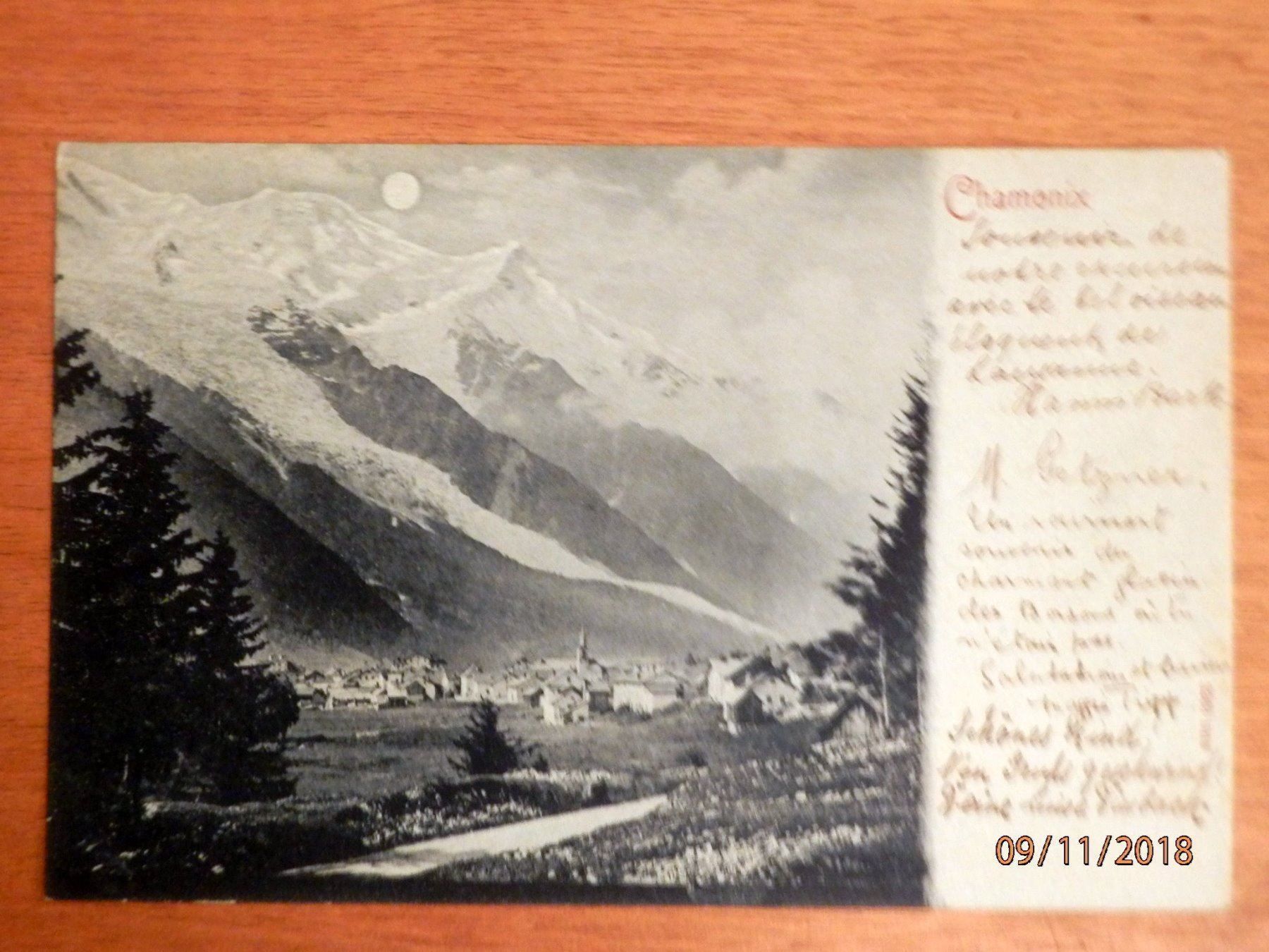 Ansichtskarten: Chamonie, Fotolitho, Frankreich – Gebraucht aus Ueberstorf von dinbau