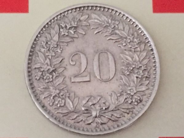 Tutti le monete: 20 Rappen 1961 ss+ – Usato da Elsau venduto da herbybay 1