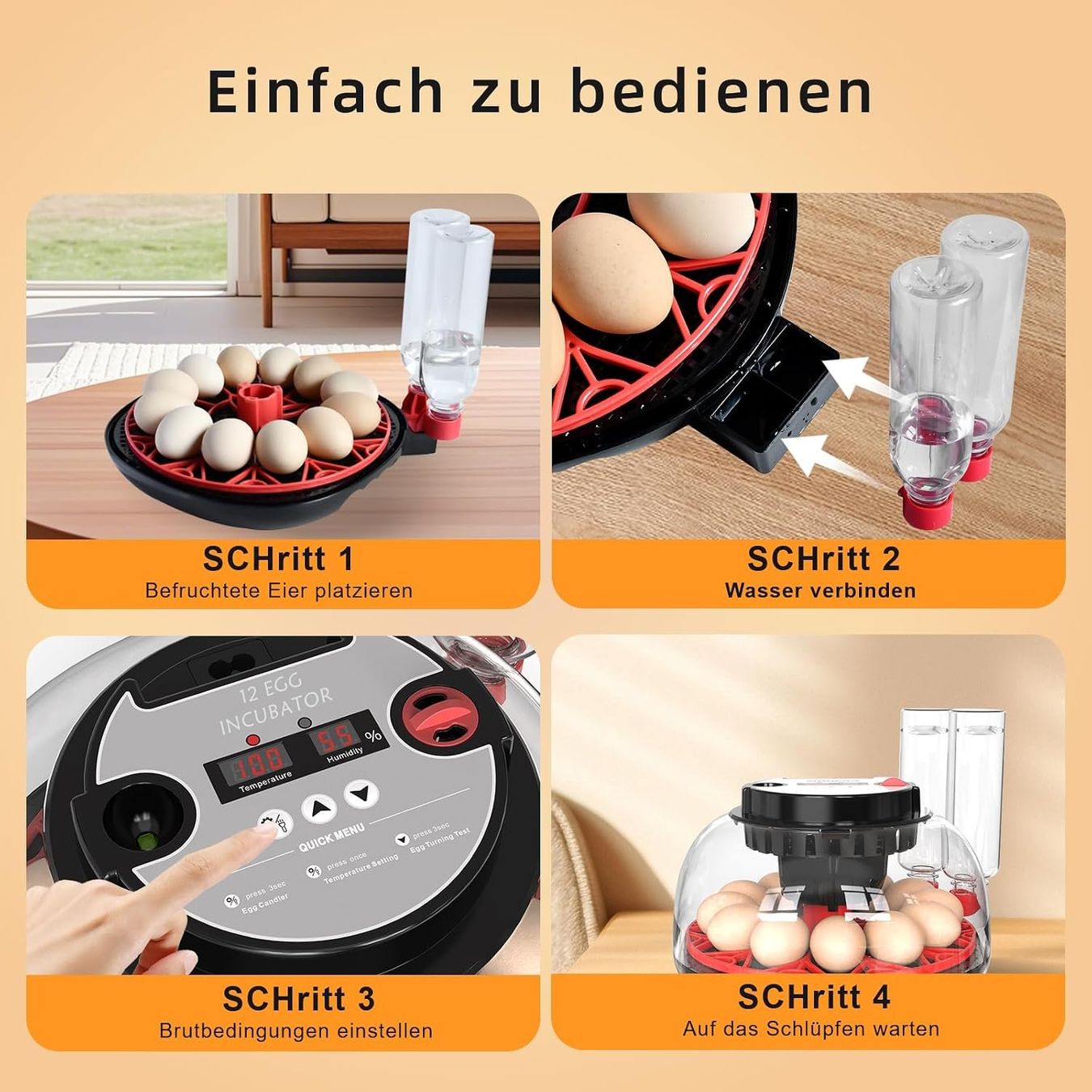 Altro in Accessori per animali: Brutautomat 12 Eier vollautomatisch Eierwender Schierlampe – Nuovo e nell'imballaggio originale da Schaffhausen venduto da schwizerchaes 5