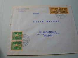 Schön frankierter Brief 1928, o Worblaufen