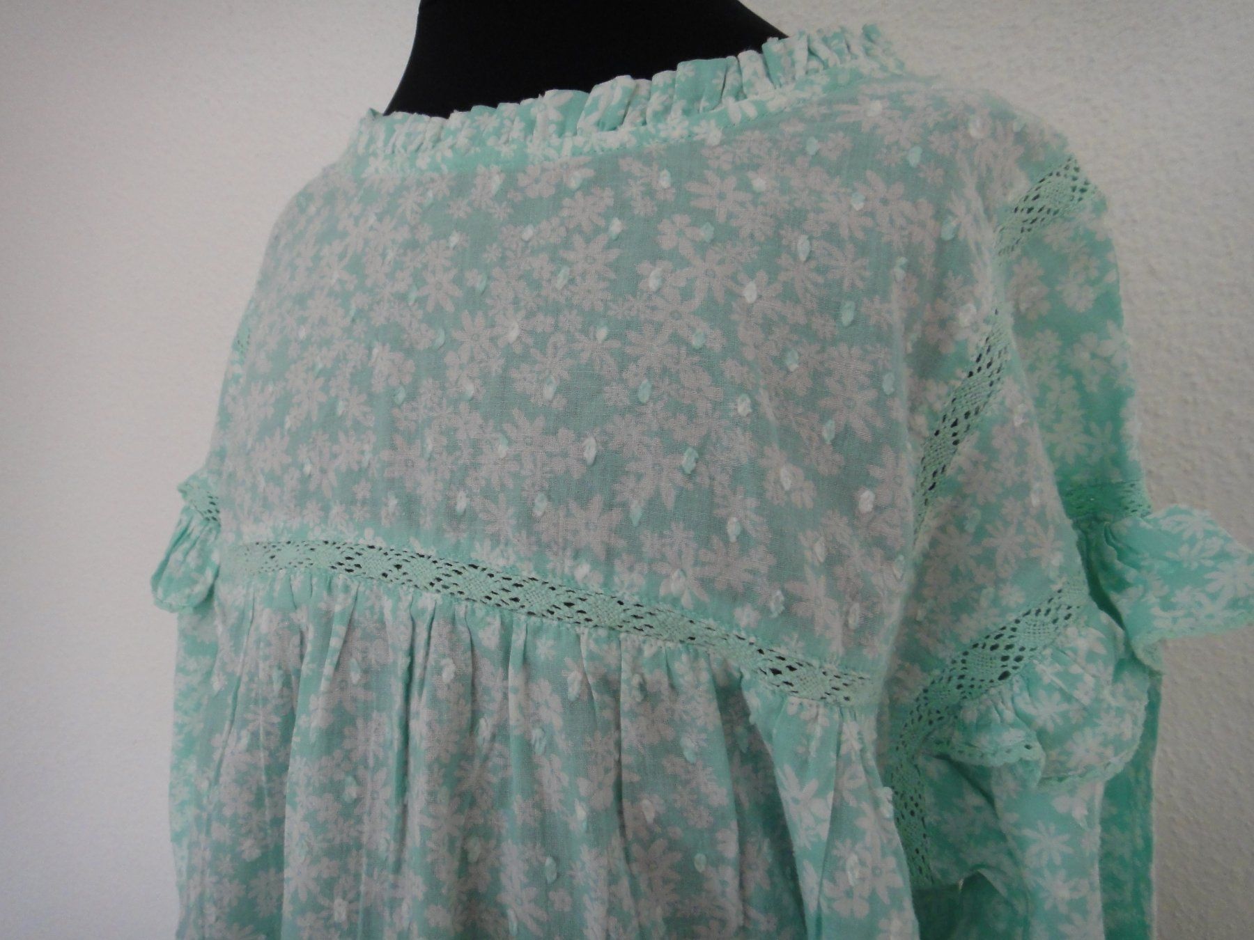 Camicette, T-shirt & Top: Sommerbluse, mintfarben, Gr. 14 Jahre Baumwolle – Nuovo (secondo la descrizione) da Winterthur venduto da LemonTree5 2