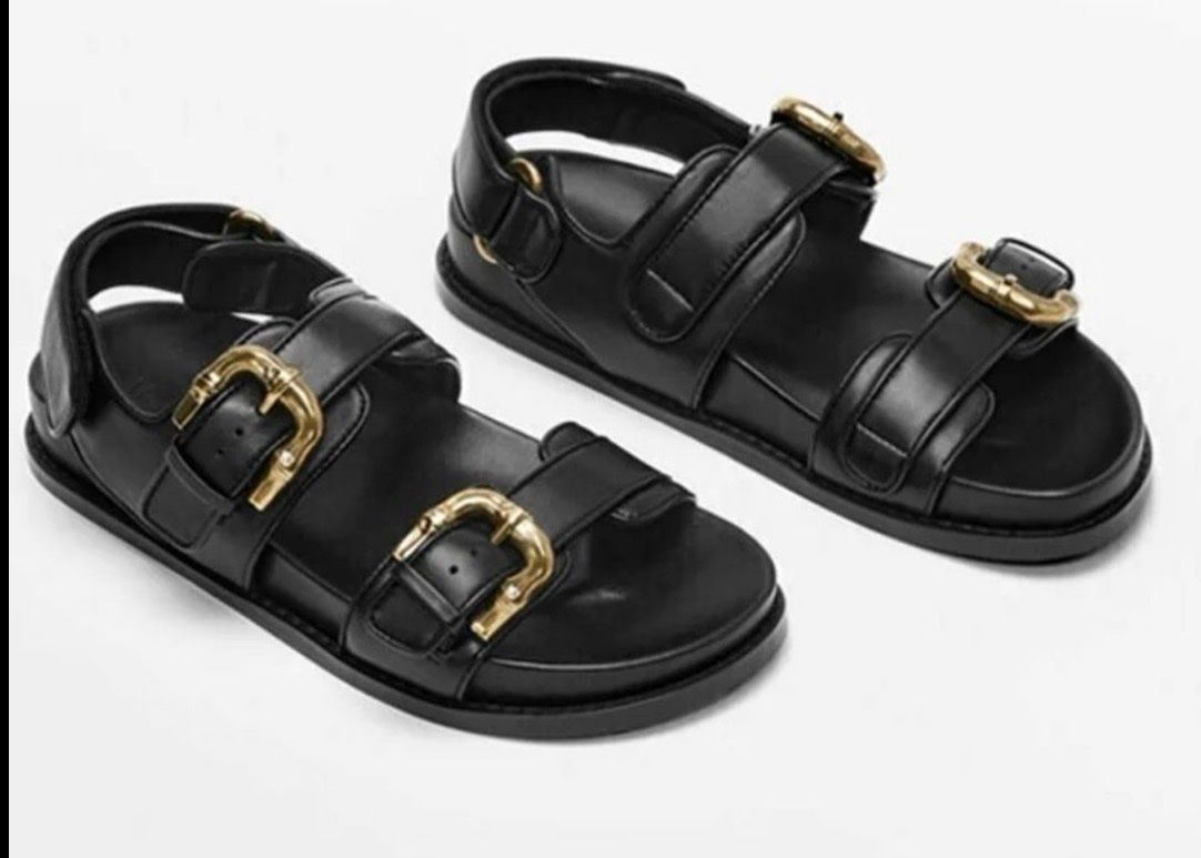 Massimo Dutti Chaussures femmes: Massimo Dutti Sandalen Schwarz 39 – Neuf (Voir description) à Zumikon par nat_96zs