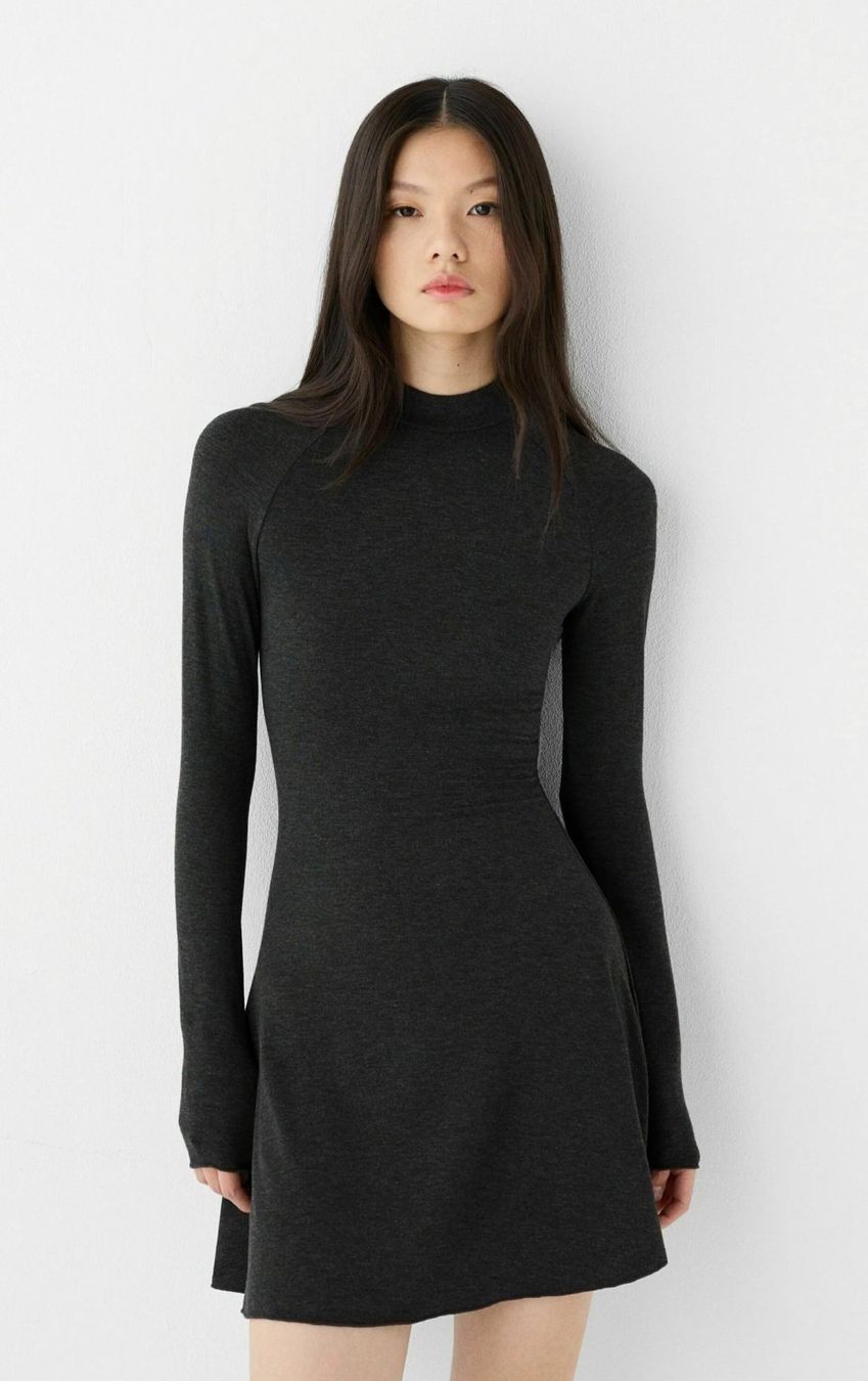 Bershka Kleider: Graues Bershka Frühlingskleid grunge – Neu (gemäss Beschreibung) aus horn von CherryCrow 1