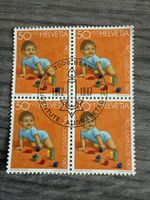 Schweiz Briefmarke Pro Juventute 1987 Viererblock Top!