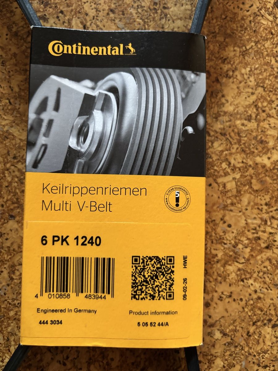 Audi Tutti pezzi di ricambio auto: Riemen Continental 6PK1240 – Nuovo e nell'imballaggio originale da Limpach venduto da NLA1939 1