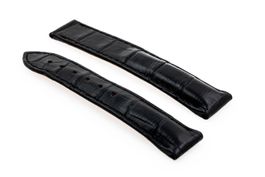 Omega black alligator strap 17mm NEW