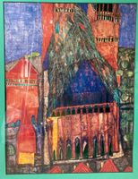 Gemälde Thomas Muntwyler, expressionistische Architektur