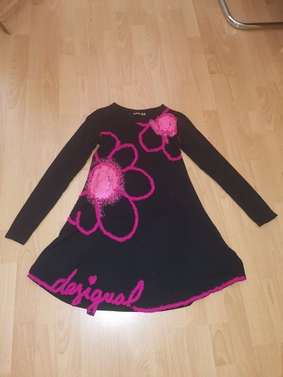 Tunique Desigual Pour Fille 11/12 Ans - Rouge Patchwork - Occasion Bon état