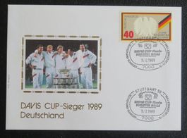 Ersttagsbrief Davis-Cup-Sieger 1989