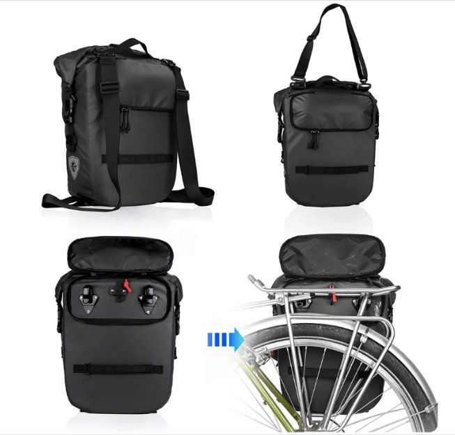 Vincita R&B Rackbag - 2-in-1 Gepäckträgertasche & Rucksack Für Falträder Mit 16 Zoll Laptopfach