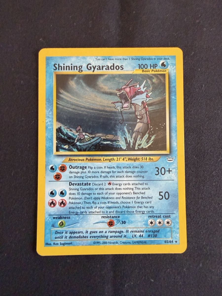 Pokémon Sammelbilder & Trading cards: Shining Gyarados EN UNL. Double Holo Error – Gebraucht aus Zürich von cENS0R