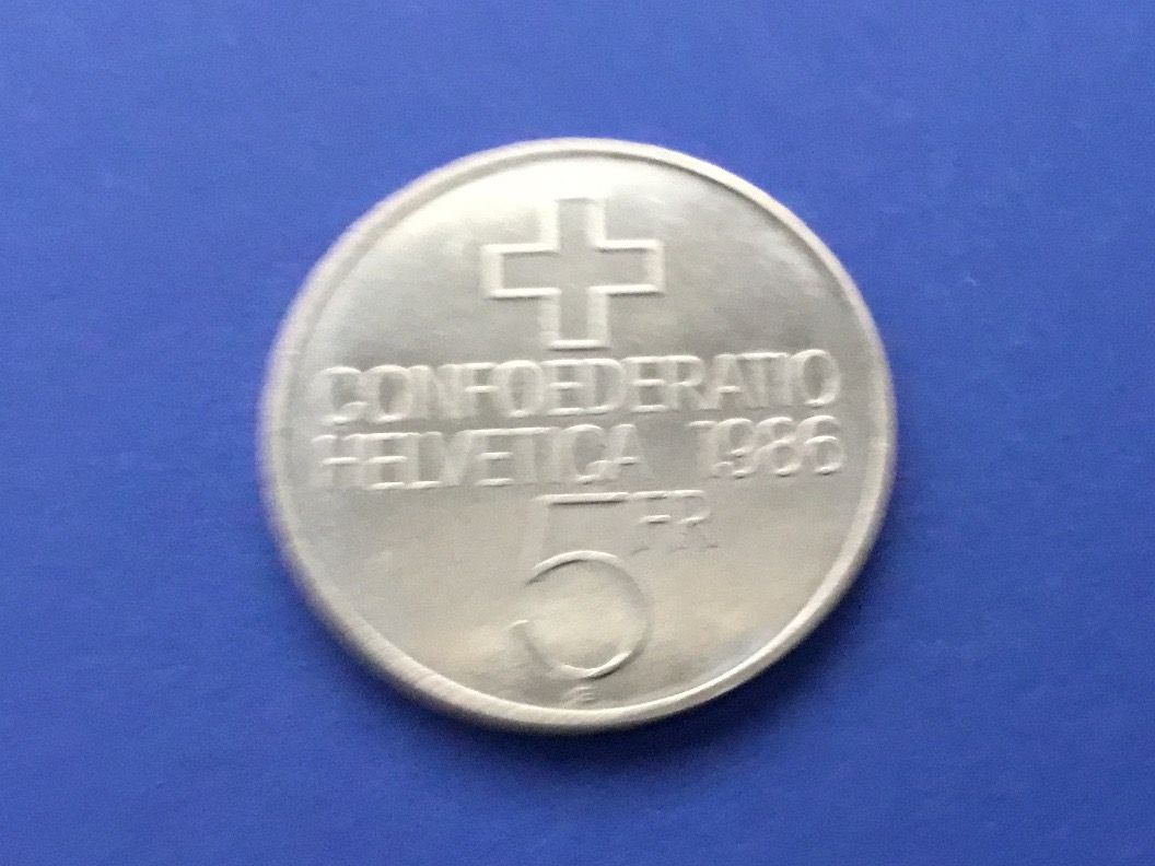 Tutti le monete: ** 5 Franken Sempach 1986 – Usato da St. Margrethen SG venduto da alfapeugeot10 5