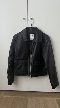 Abercrombie & Fitch vegan Lederjackschwarz Gr. S neu