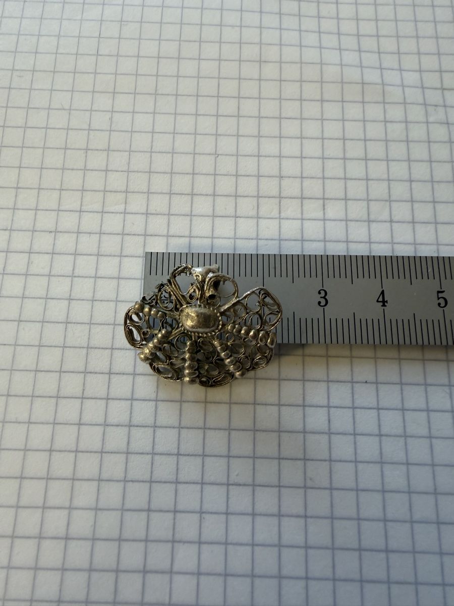 Spille & Fermagli: Filigrane Brosche, Silber, Trachten-Schmuck, Schweiz – Difettoso da Lyss venduto da nekoreh 3