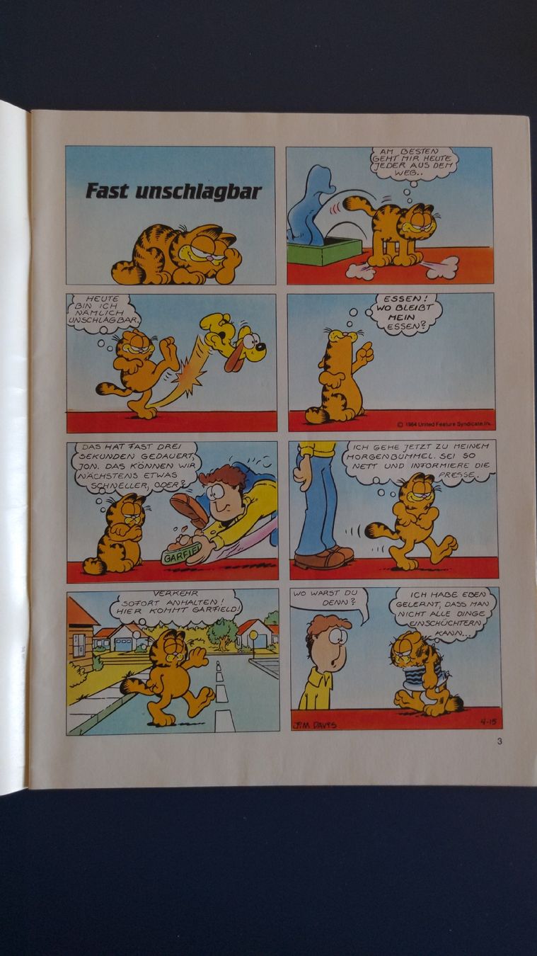Fumetti: Garfield Comic-Heft Nr. 9, 1978 mit Poster, Topzustand – Usato da Niederscherli venduto da Mon_Art 2