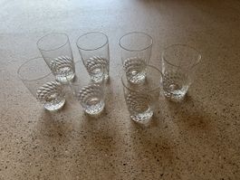 Kristallgläser 7Stück Stapelbar