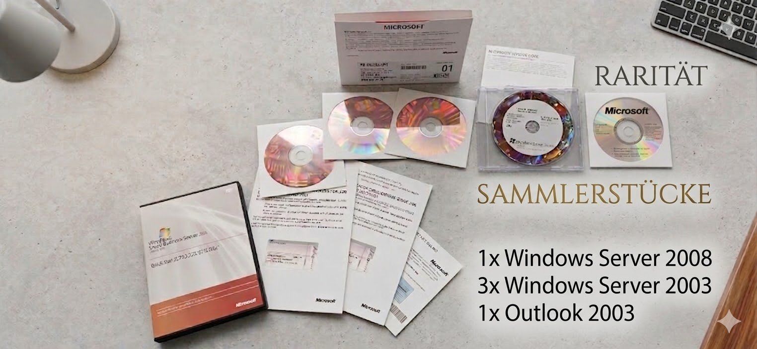 Microsoft Software: Rarität: Microsoft Sammler-Set | Windows Server 2003 & 2008 – Nuovo (secondo la descrizione) da Schangnau venduto da TOMs_Hardware