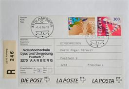 AK 1 R-FDC 1994 Adress-Klebeetik. Zusatzfr. Kat 80.-- ab 7.-
