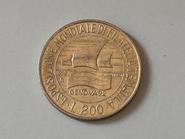 200 Lire "Genova '92" 1992