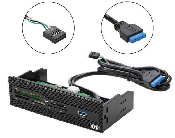 Hub & Switch: Kartenleser 5,25 "Interner Multi – Nuovo e nell'imballaggio originale da Unterägeri venduto da RmOnline 1