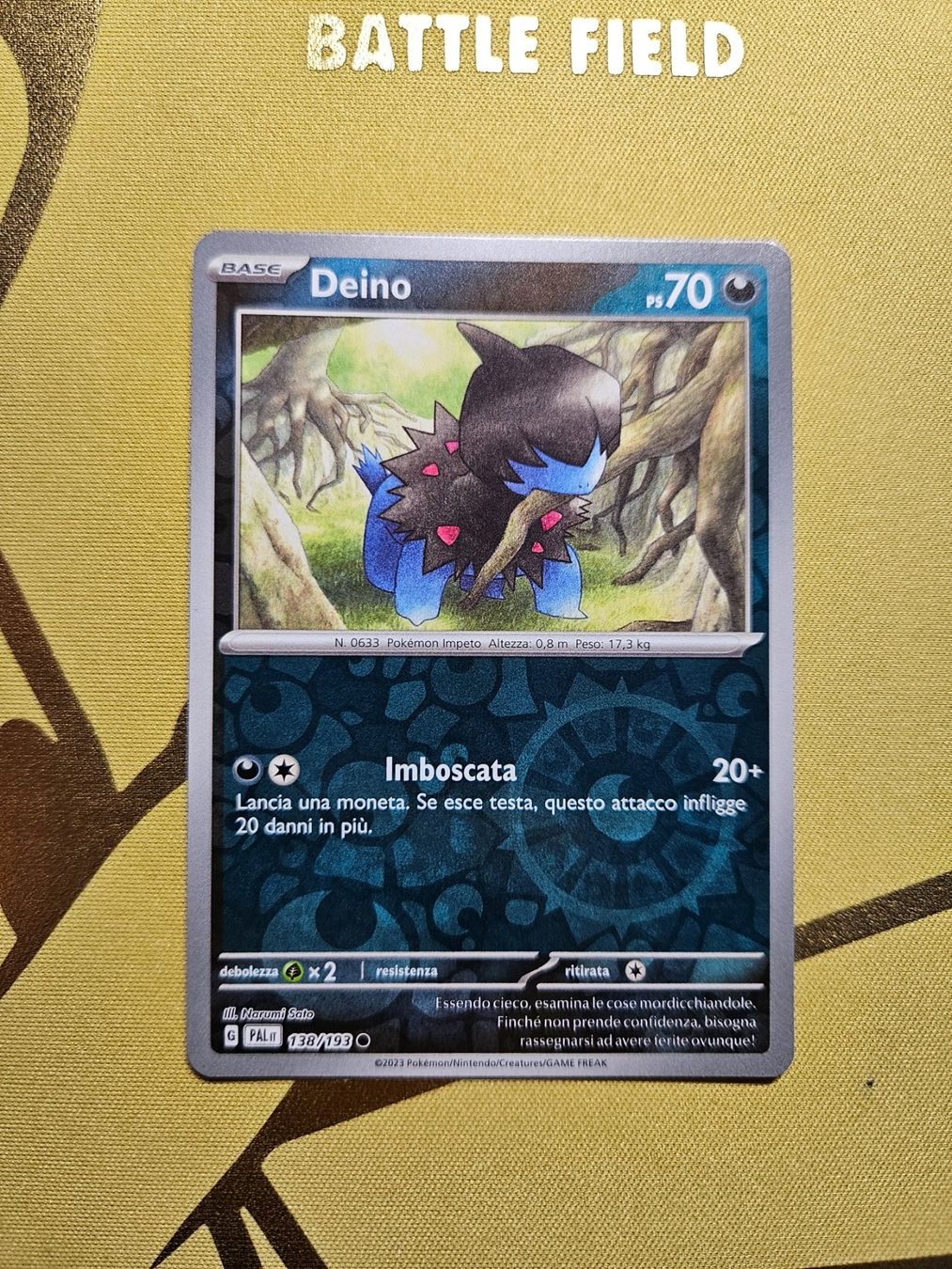 Pokémon Sammelbilder & Trading cards: Paldea Evolved - Deino – Gebraucht aus Bellinzona von Pokemarco