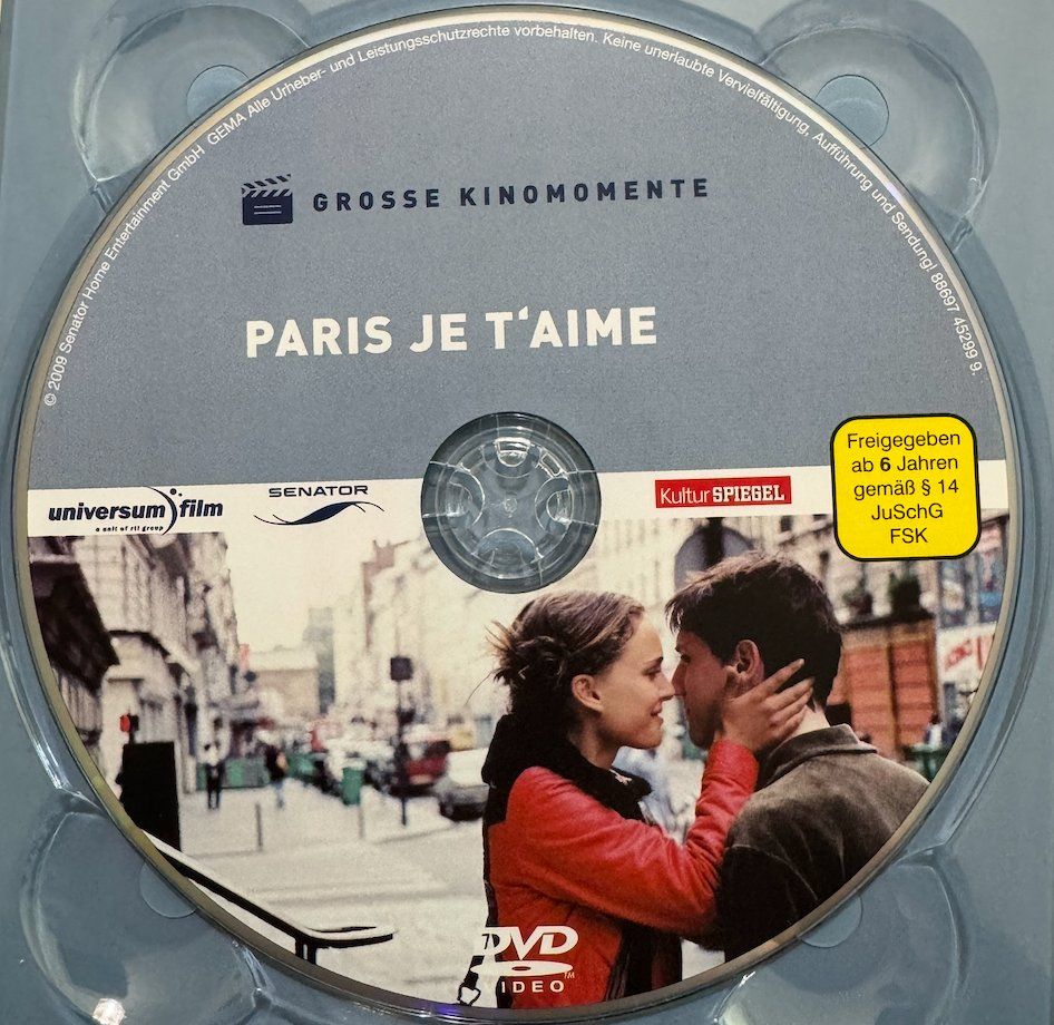 Tous les DVDs: DVD PARIS JE T'AIME – D'occasion à Wisen par gigisna 2