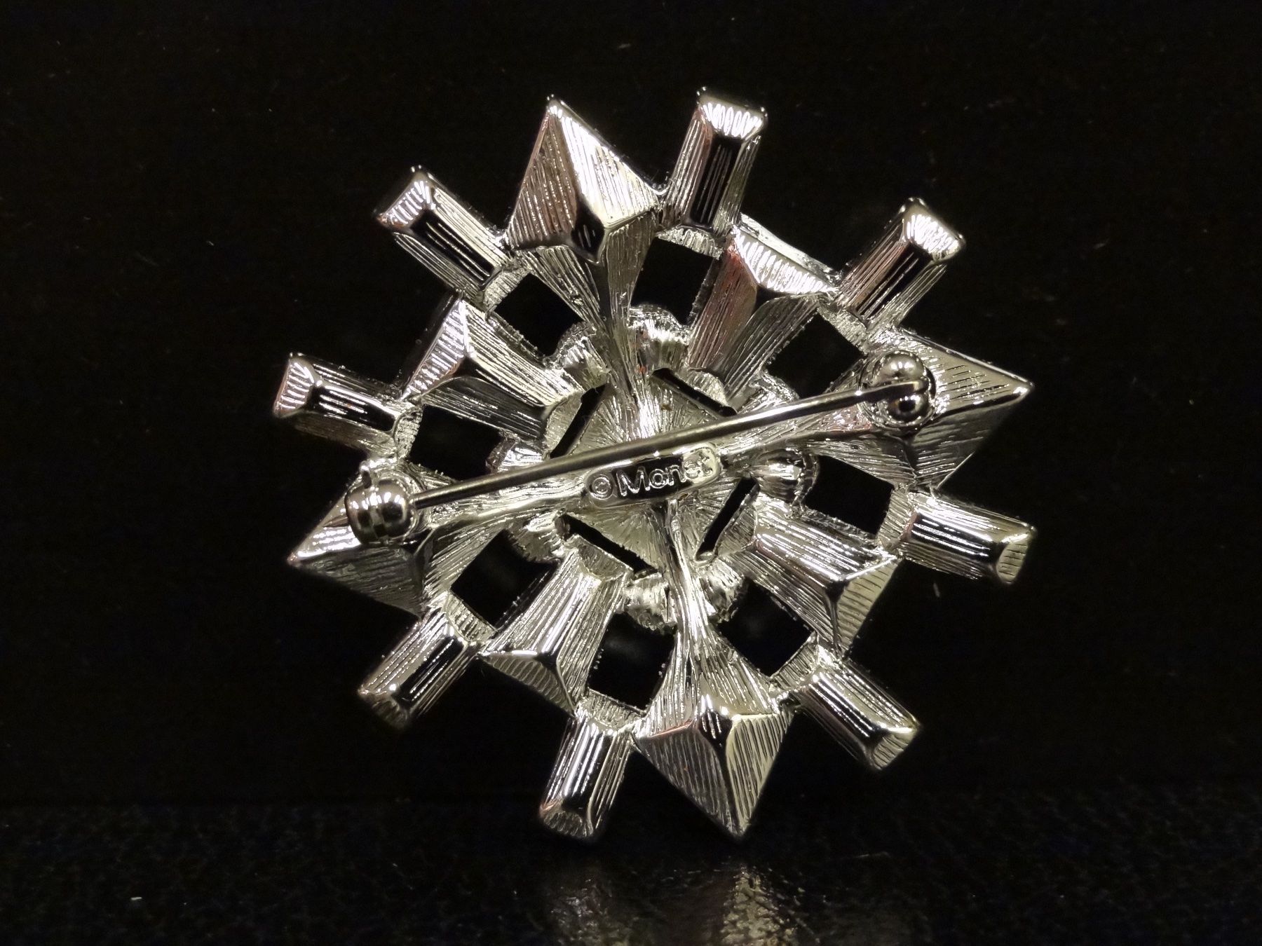 Spille & Fermagli: Vintage Brosche Modeschmuck Silber Strass 80er 90er MONET – Usato da Kerzers venduto da djstarsky73 6