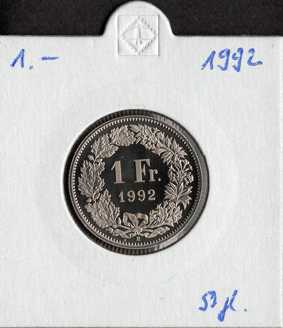 Tutti le monete: 1 Franken 1992 stgl. – Nuovo (secondo la descrizione) da Alpnach Dorf venduto da Colibri126