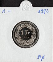 1 Franken 1992 stgl.