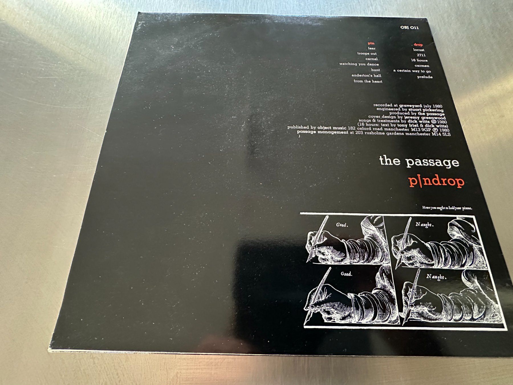 Schallplatten: THE PASSAGE LP PINDROP – Gebraucht aus Sion von jaipur1401 1