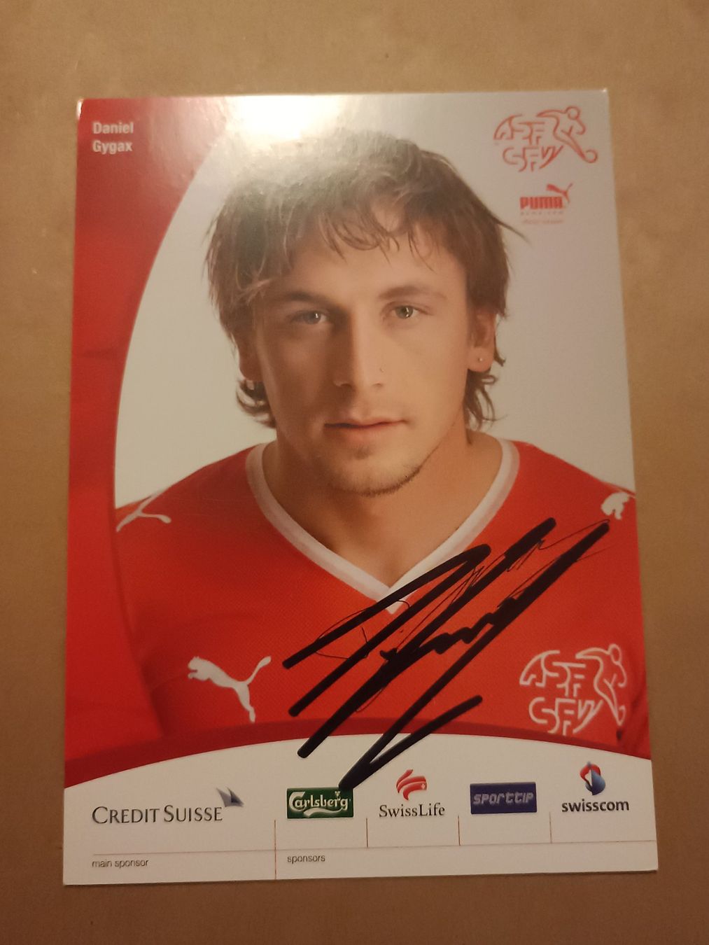 Autografi: Daniel Gygax - handsigniert SFV Karte – Usato da Menziken venduto da Artographs