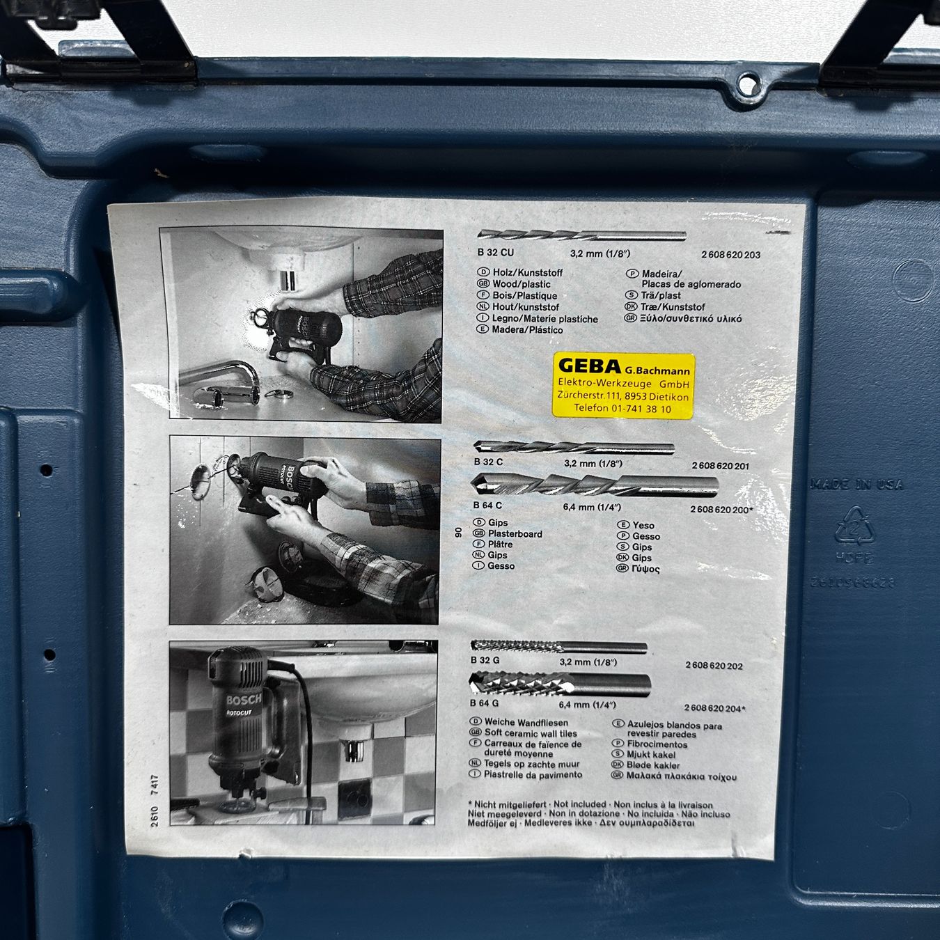 Bosch Tutti gli attrezzi: ROTATIONSSCHNEIDER - BOSCH ROTOCUT – Usato da Rothrist venduto da Die_Welle 2