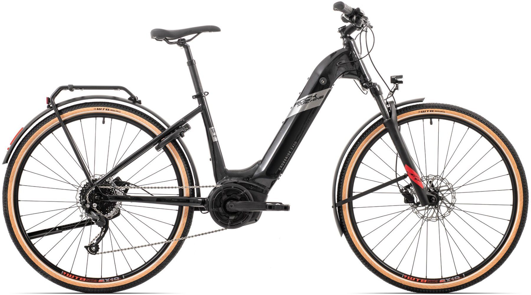 Rock Machine Velos: RM Crossride E400 Touring (BOSCH Active Line Plus 65Nm) – Neu und originalverpackt aus Oberarth von onido
